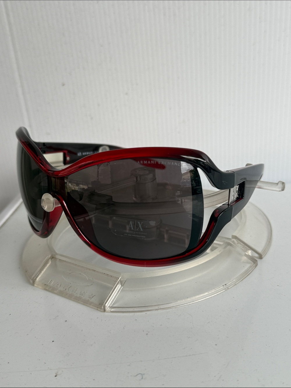 NEW ARMANI EXCHANGE AX100/S Red Black Ombré Sunglasses NEW WITHOUT TAGS
